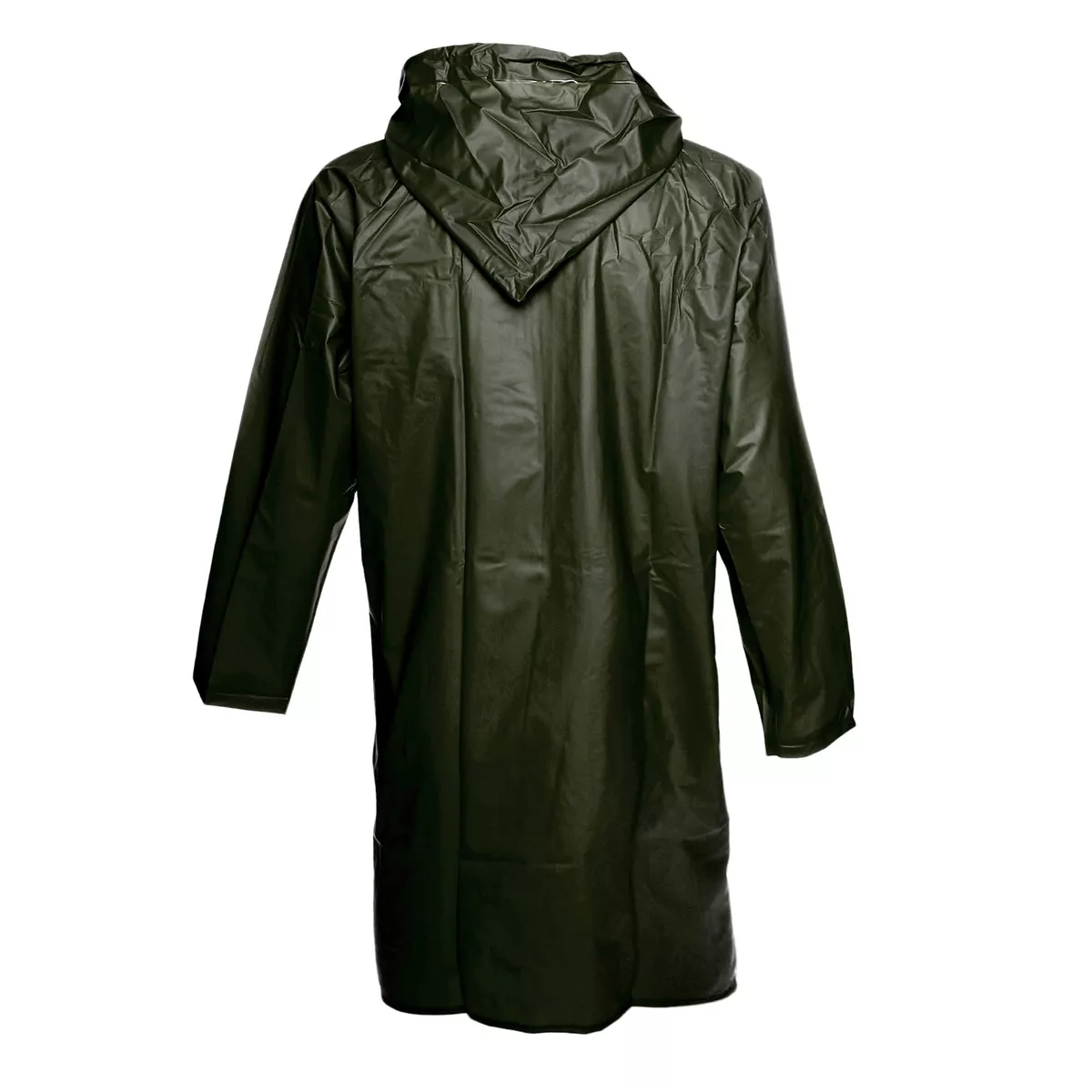 Capa Impermeable Portátil Para Lluvia Gabardina Rompevientos Verde Oscuro Chica