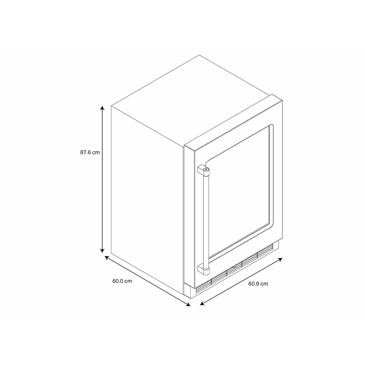 Cava Refrigerador KitchenAid KUWR214KSB de 5 p³ o 46 Botellas