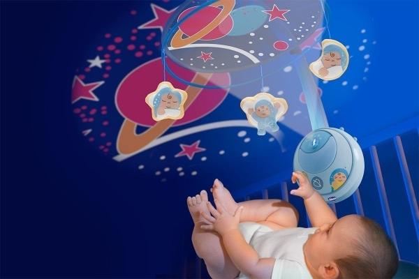 Movil Cuna Chicco First Dreams Magic Stars Azul