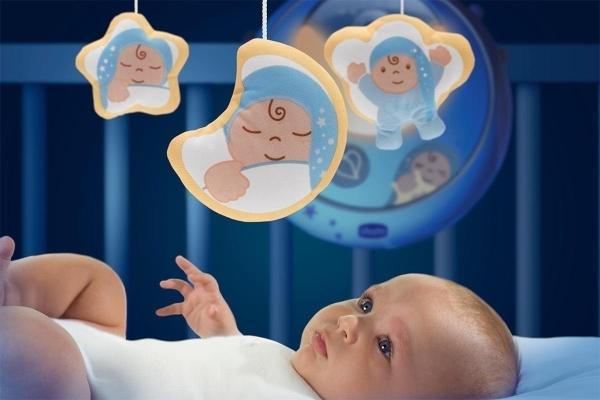 Movil Cuna Chicco First Dreams Magic Stars Azul