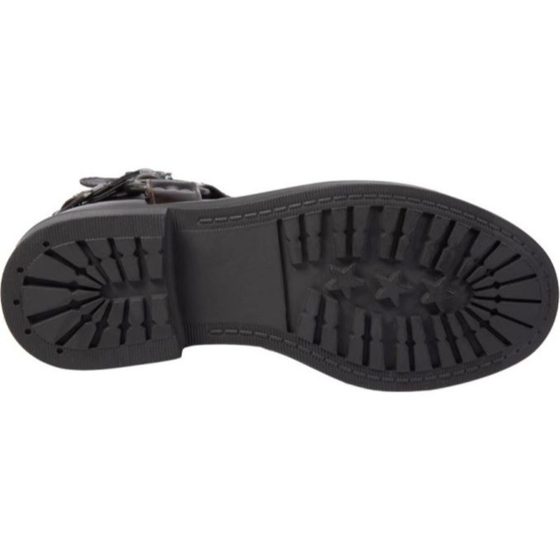 Bota para mujer, corta, con estribo y tacón bajo, color café, marca Tierra Bendita 1141870