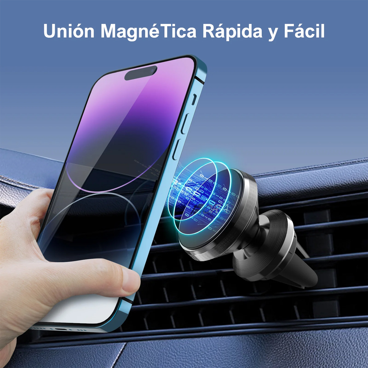 Soporte Para Celular Holder Magnetico Automovil Ios Android