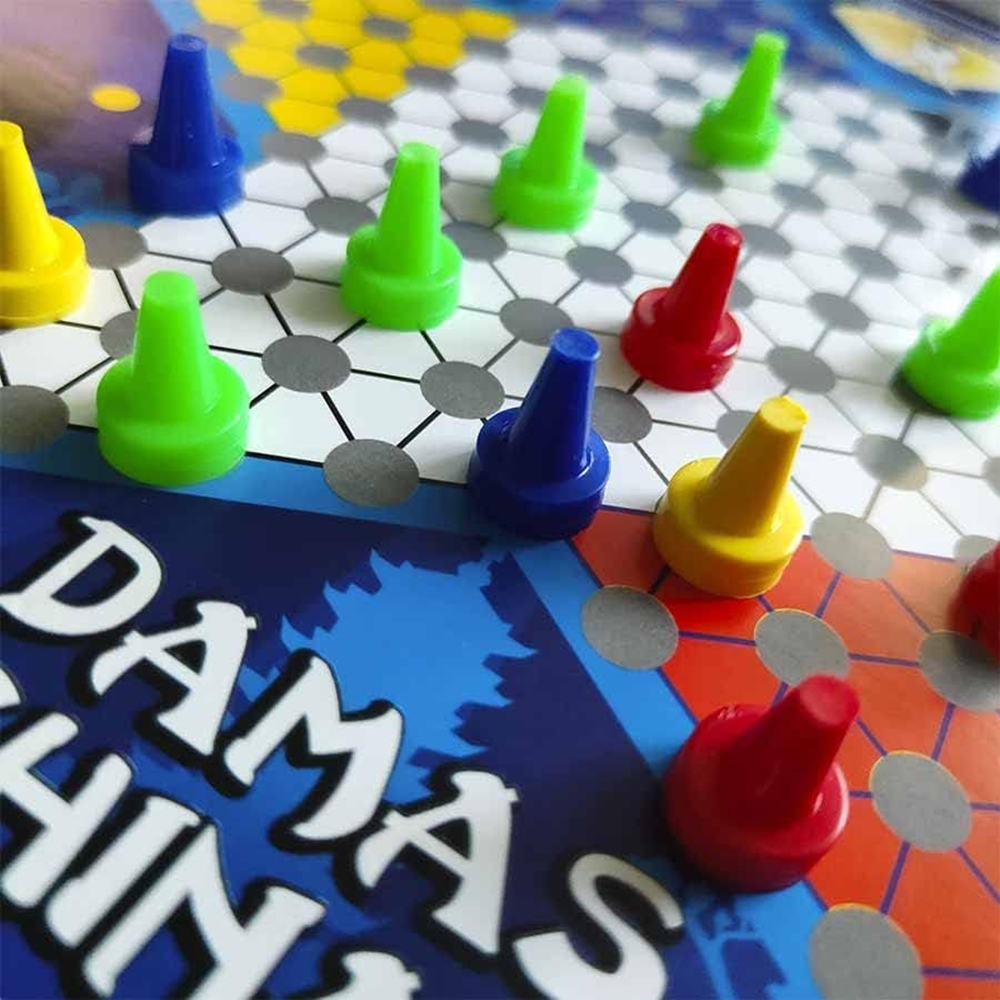 Damas Chinas Con Ajedrez Juego De Mesa Montecarlo