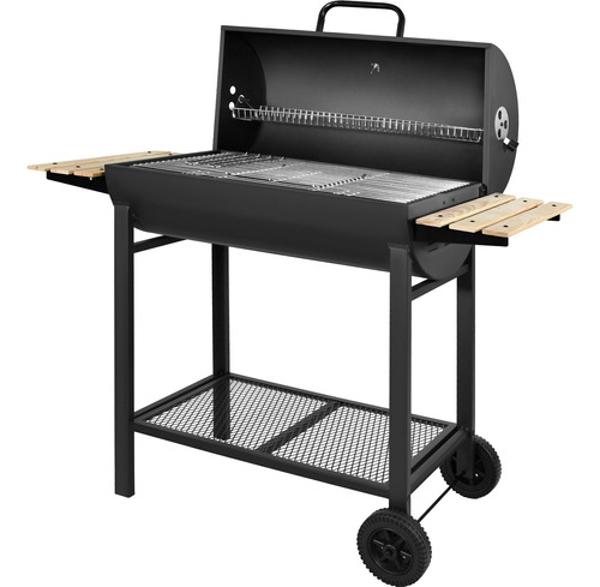 Asador Carbon Ruedas Termometro Jardin Parrilla Carne