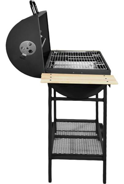 Asador Carbon Ruedas Termometro Jardin Parrilla Carne