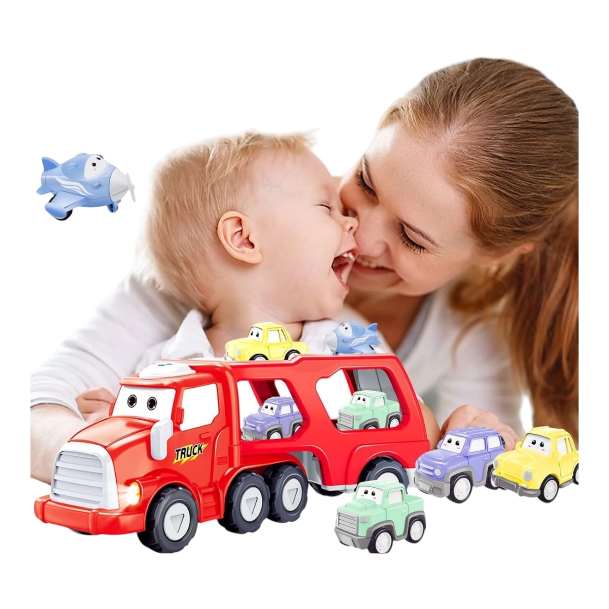 Carritos Juguetes Niño 3 A 8 Años, Camiones 5 En 1