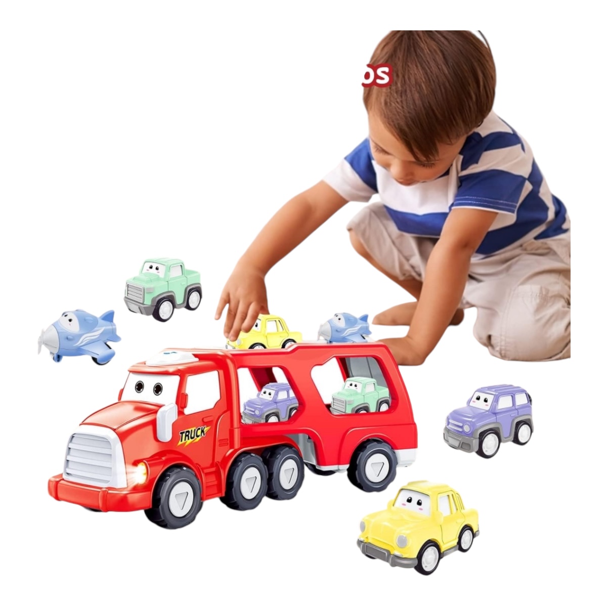 Carritos Juguetes Niño 3 A 8 Años, Camiones 5 En 1