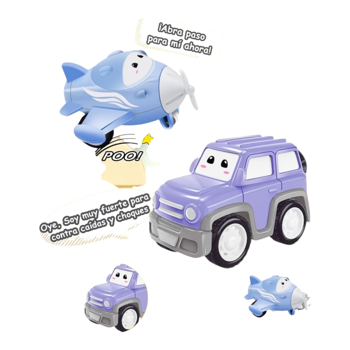 Carritos Juguetes Niño 3 A 8 Años, Camiones 5 En 1
