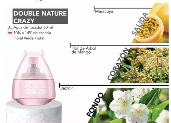 Double Nature Diablito Angelito Crazy Rosa Claro, 50ml