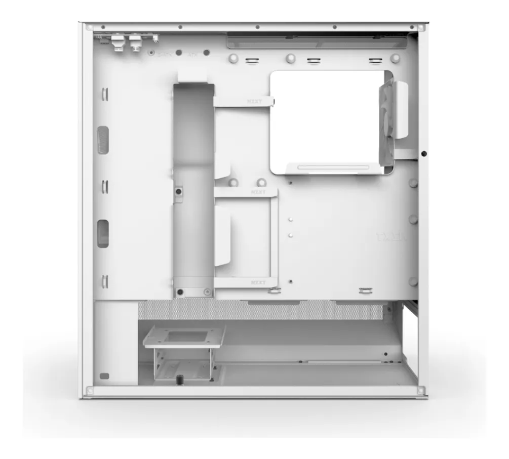 GABINETE NZXT H5 FLOW EDITION BLANCA ATX S/FUENTE CRISTAL TEMPLADO