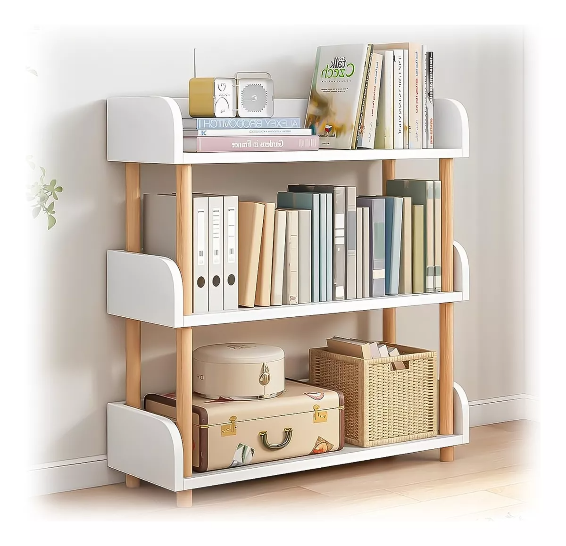 Librero Organizador Estantería Almacenamiento Muebles 3 Cubo