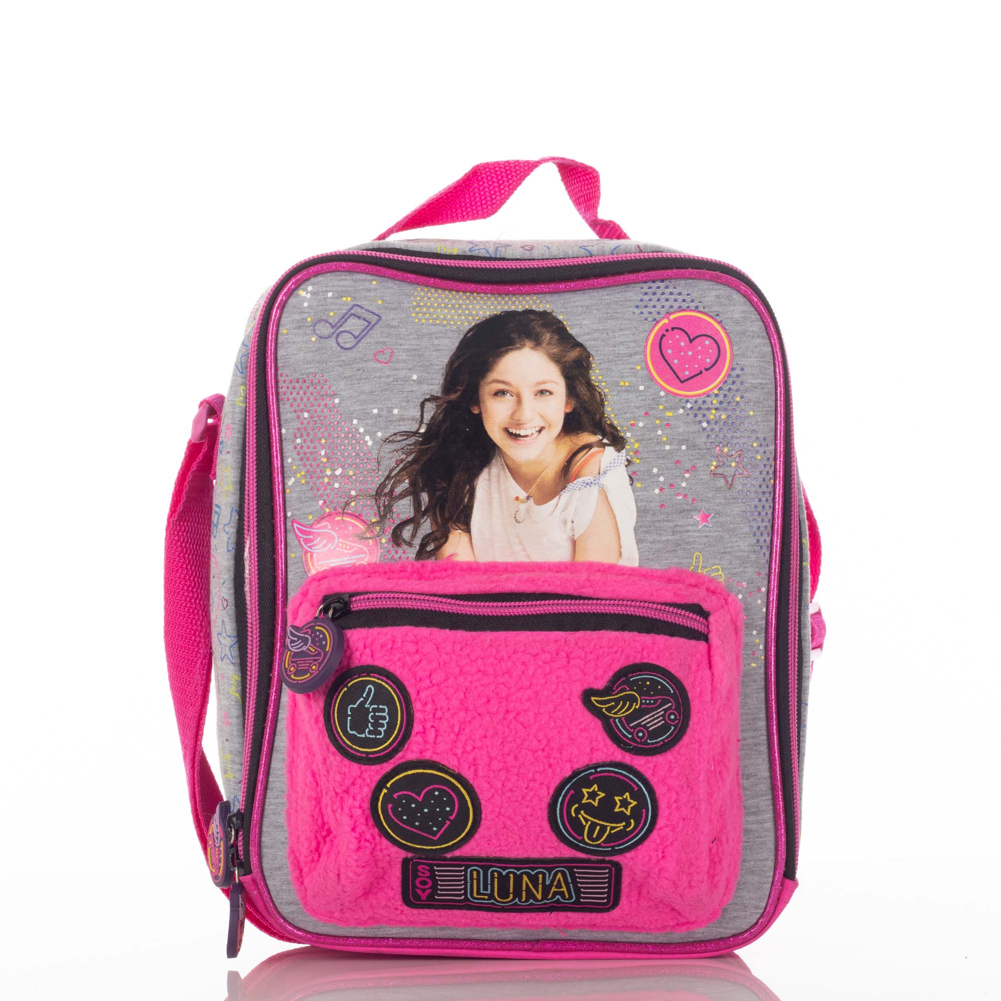 Lonchera Escolar Atm Soy Luna 0255-Gris y Fiusha