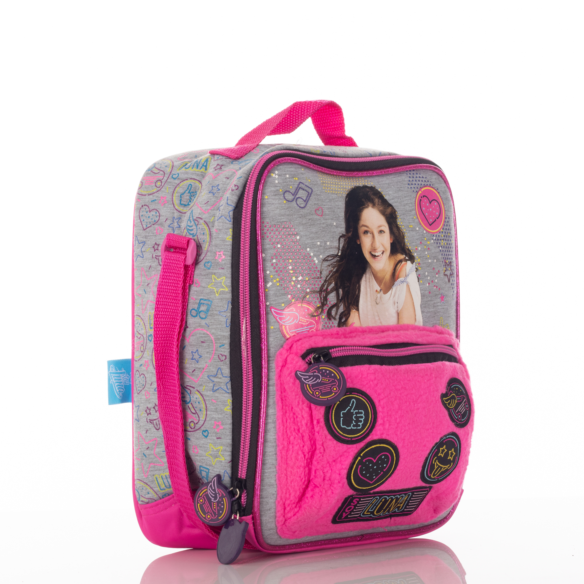 Lonchera Escolar Atm Soy Luna 0255-Gris y Fiusha