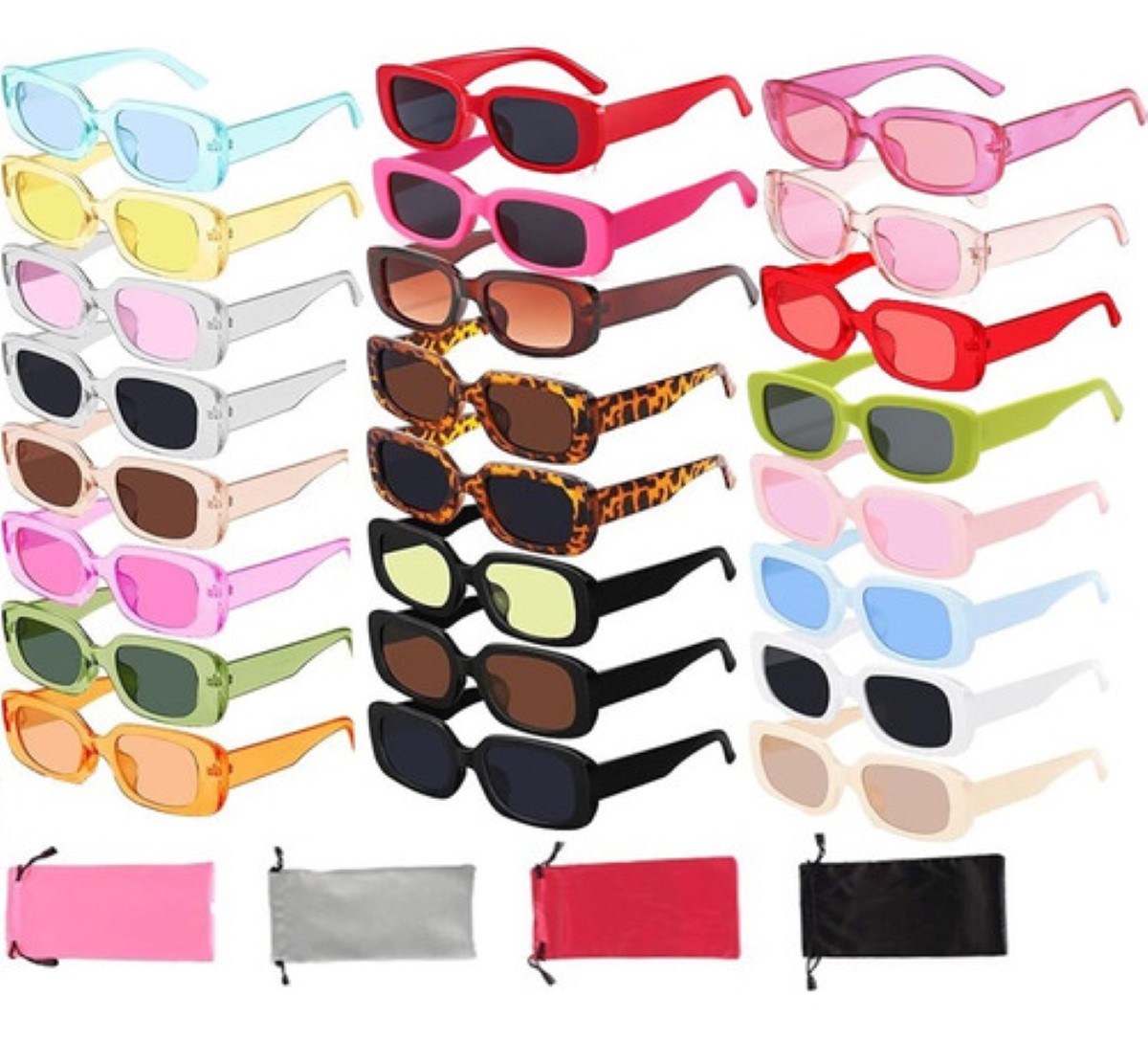 Lentes De Sol Para Mujer y Hombre 24 Piezas Gafas COLORES