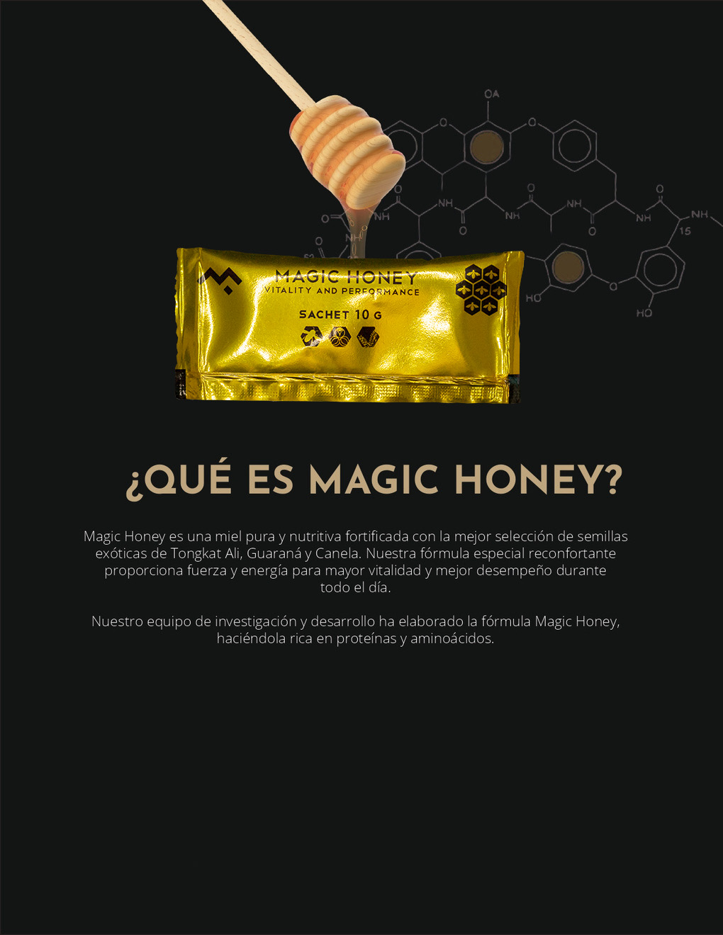 Magic Honey Miel Vip Original Organica DUO 3 Sachet + 12 Magic Delay