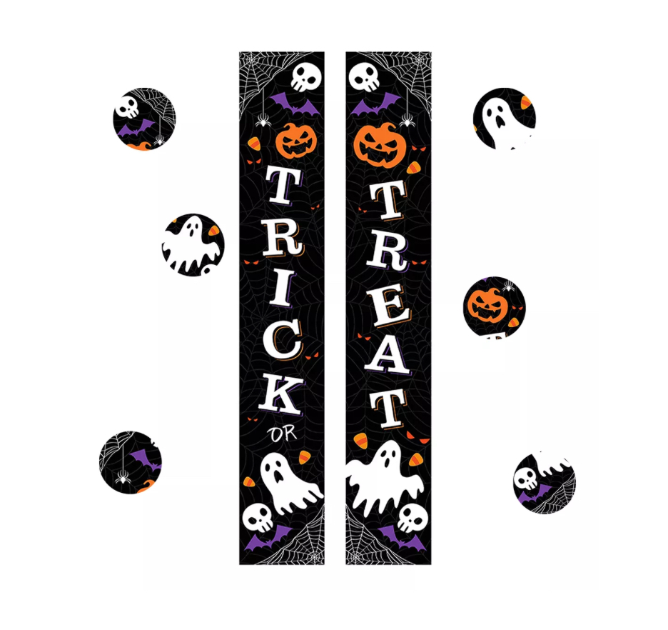 Adornos Halloween Decoracion Dia De Muertos Pancartas 