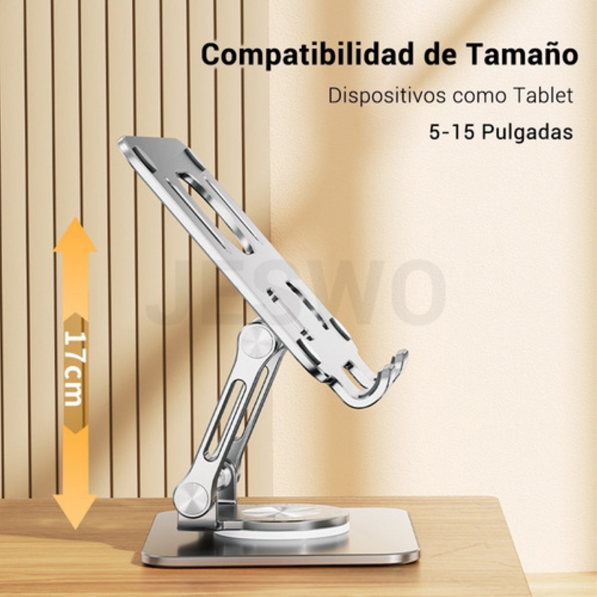 Base De Soporte Ajustable Plegable Giratorio 360 Para Tablet GRIS
