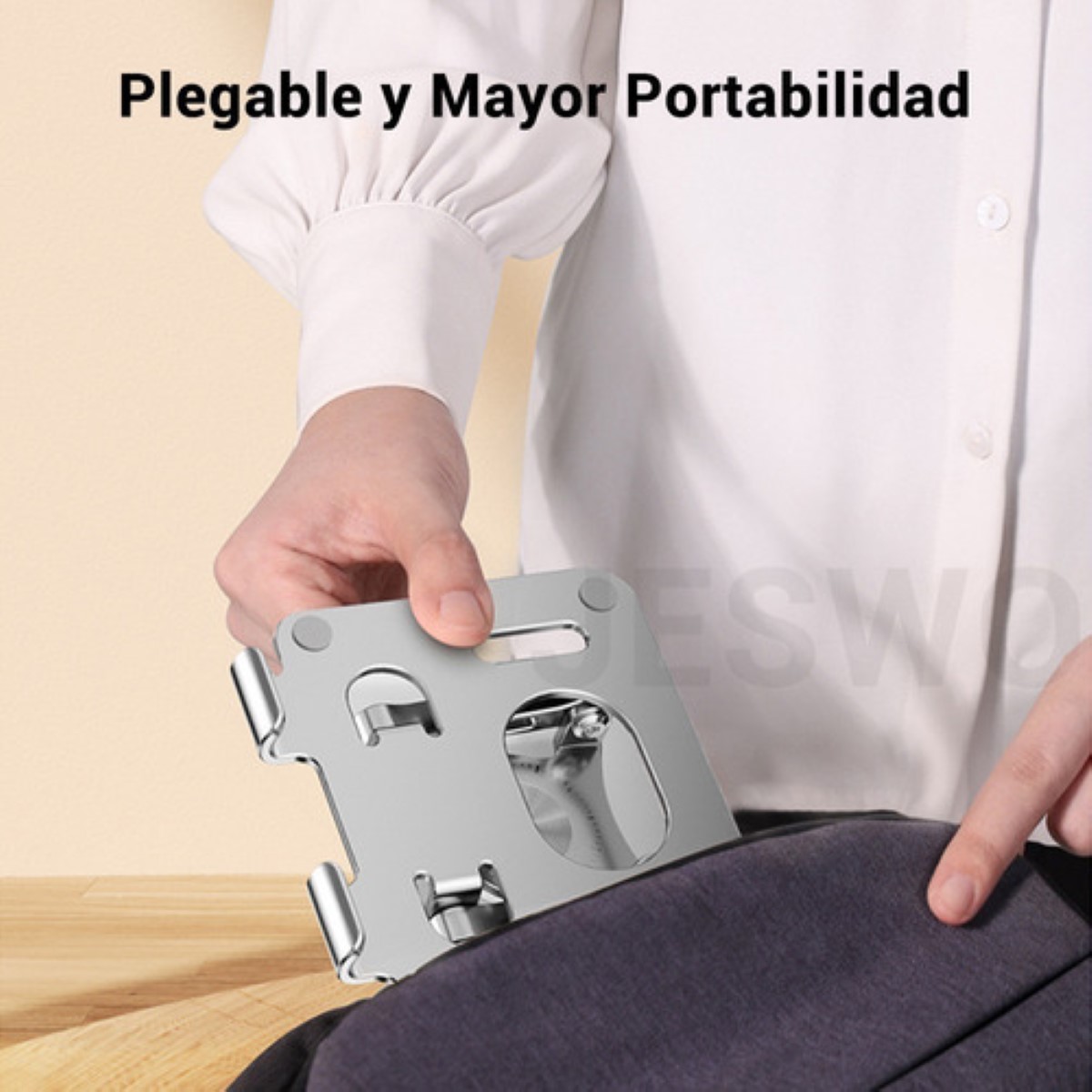 Base De Soporte Ajustable Plegable Giratorio 360 Para Tablet GRIS