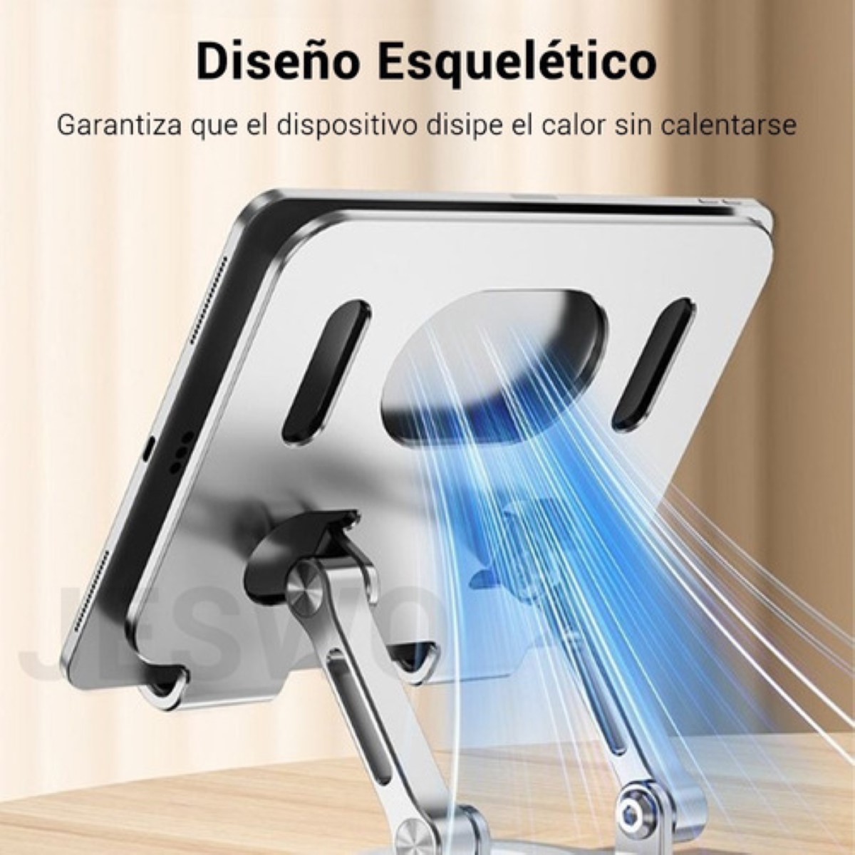 Base De Soporte Ajustable Plegable Giratorio 360 Para Tablet GRIS