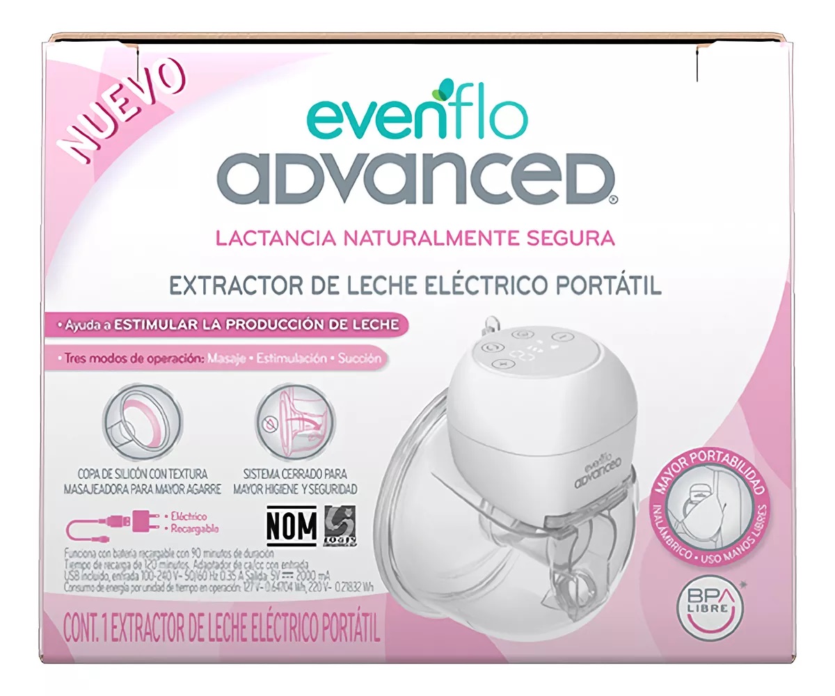 Extractor De Leche Eléctrico Evenflo Advanced Portátil