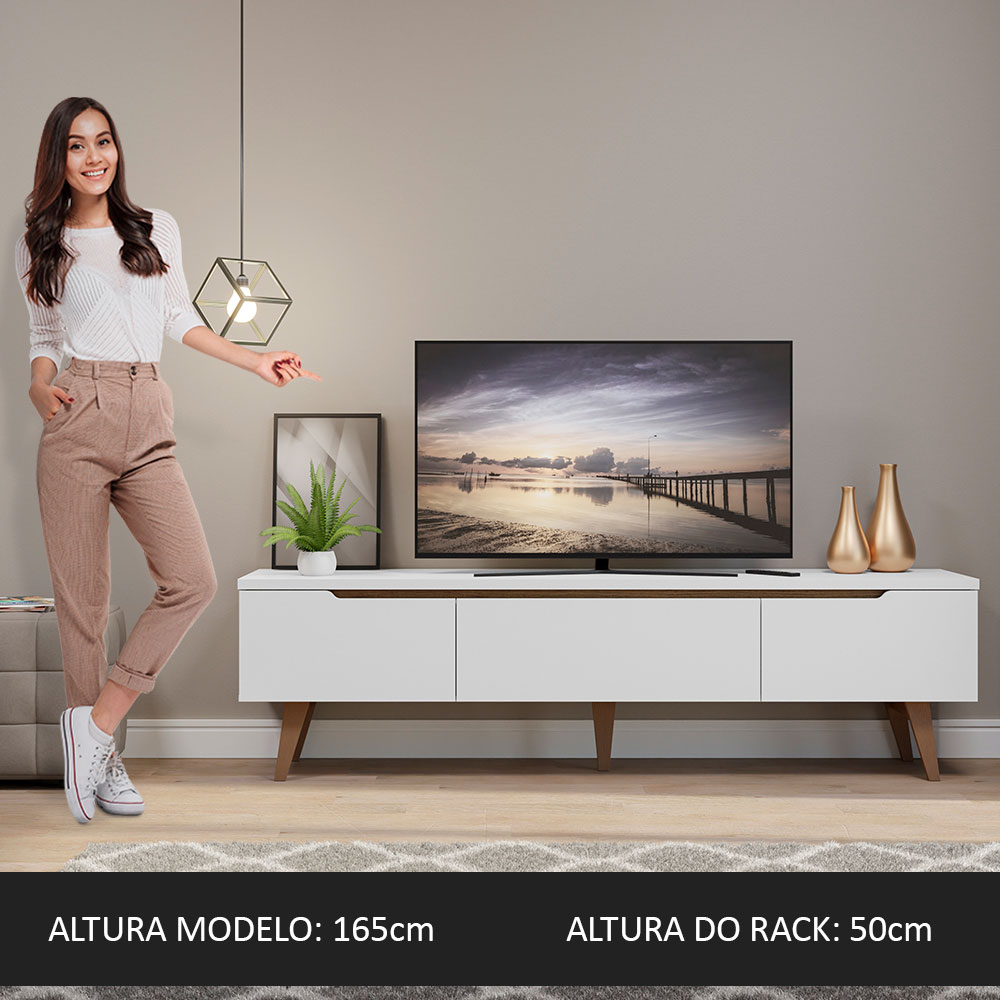 Mueble Mesa Para Tv Rack Reims Madesa Hasta 75'' BB