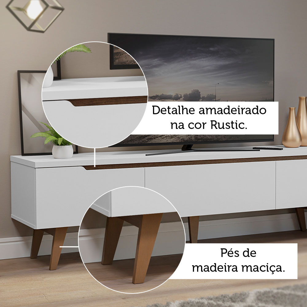 Mueble Mesa Para Tv Rack Reims Madesa Hasta 75'' BB