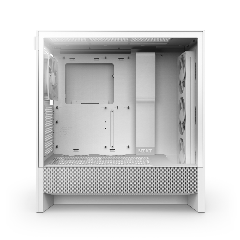  GABINETE NZXT H5 FLOW RGB EDITION BLANCO ATX S/FUENTE 