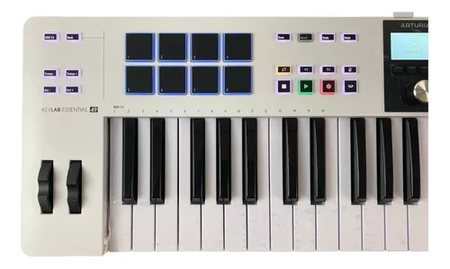 Teclado Controlador Midi Arturia Keylab 49 Mk3 Blanco