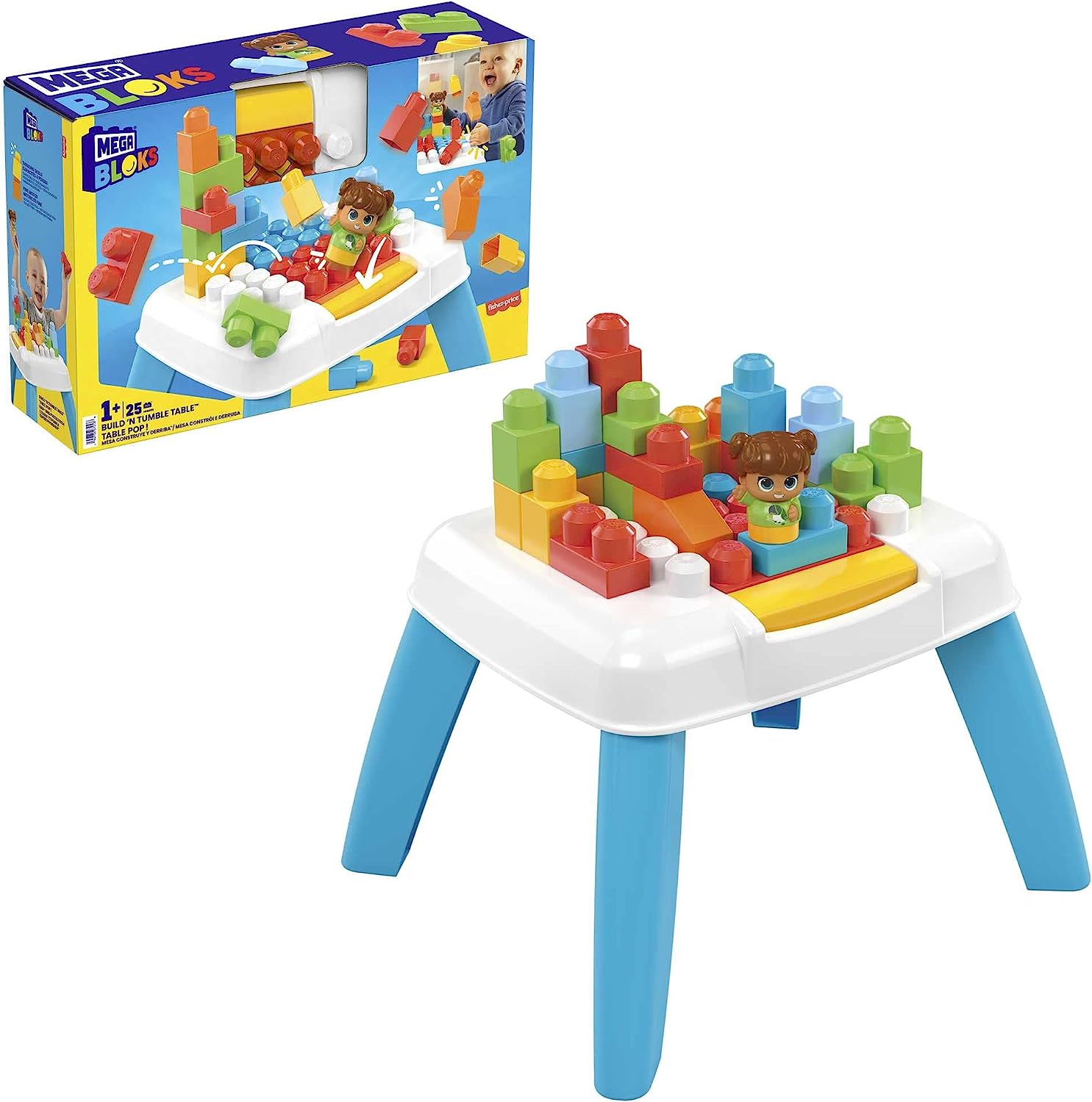 Juguete De Construcción Mega Bloks Mesa Construye Y Derriba