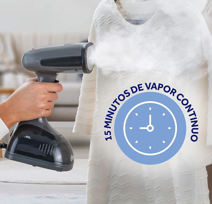 Plancha a vapor portátil 15 min de vapor continuo 