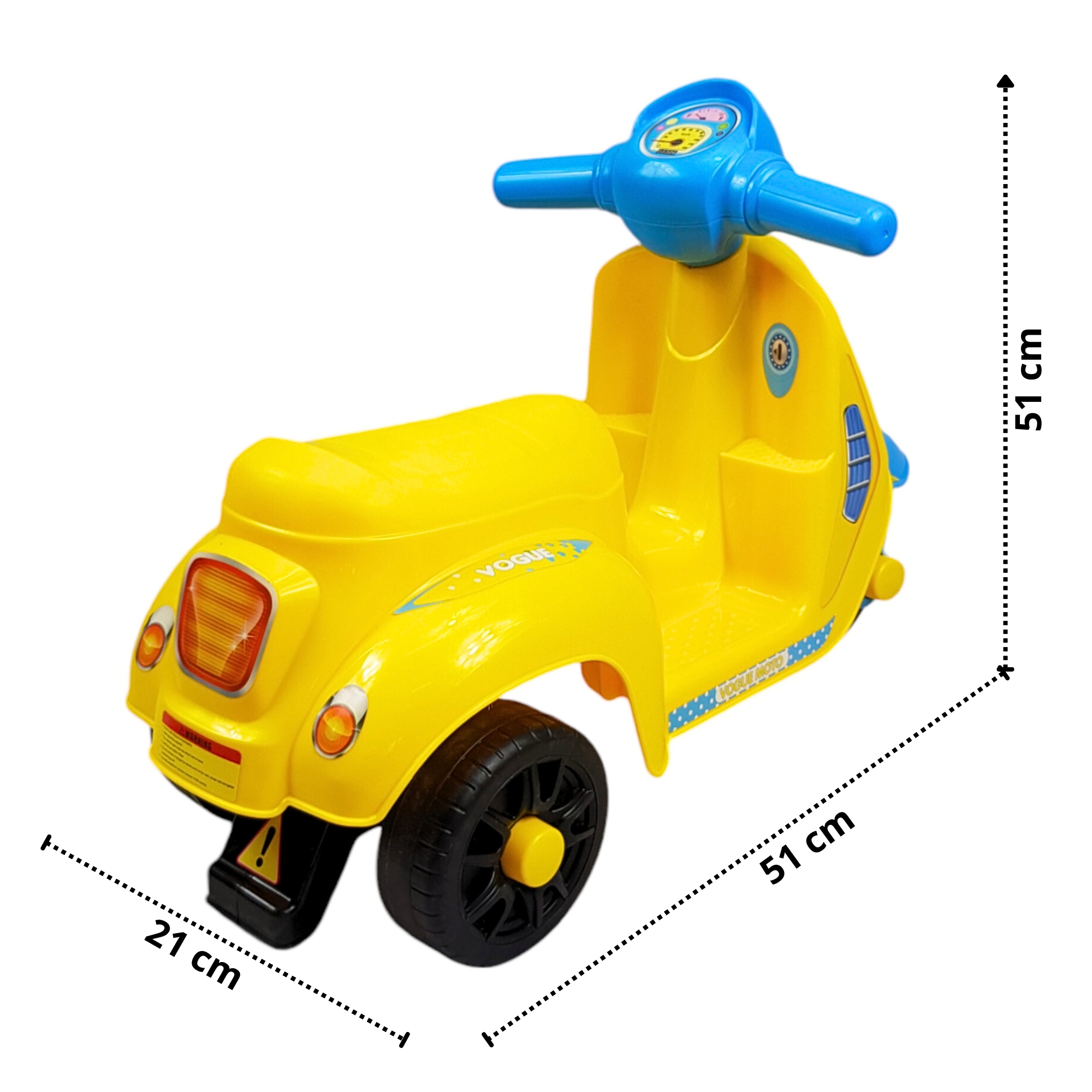 Montable Correpasillos para Niños Juguete de Equilibrio Moto - Amarillo