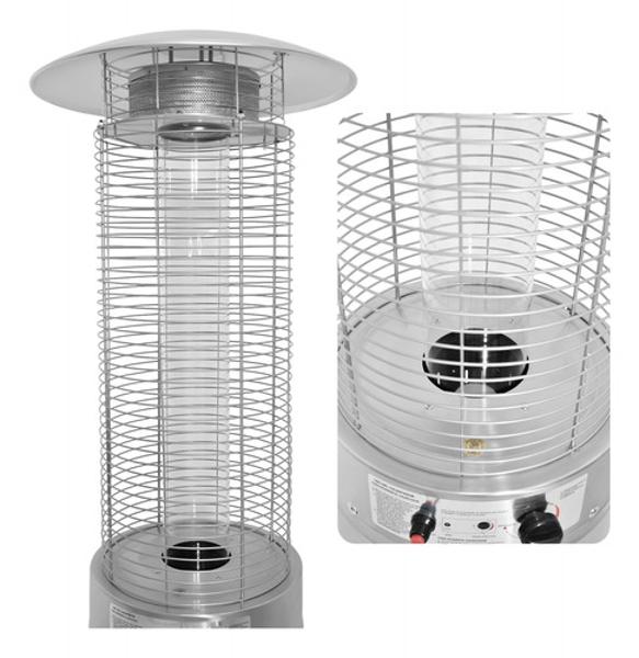 Calefactor Patio Exterior Calenton Torre Gas Lp 1.8m
