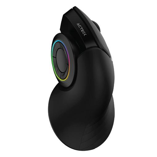 Mouse Gamer Ergonómico Acteck Óptico Optimize MI690, RF Inalámbrico, 2400DPI, Negro