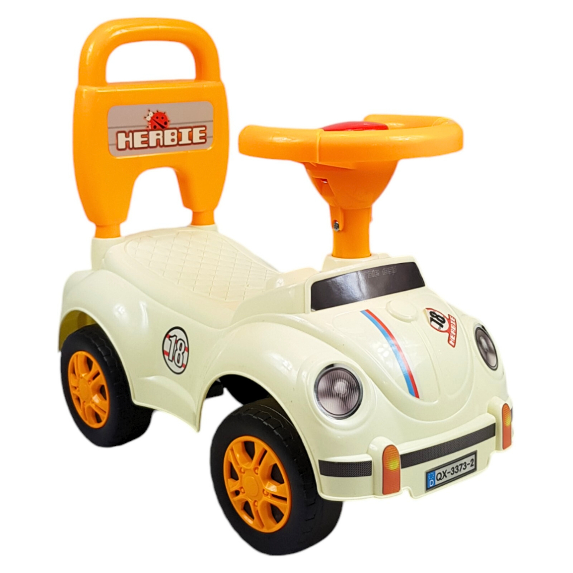 Montable para Niños Vocho Carrito Correpasillos de 51 cm - Blanco