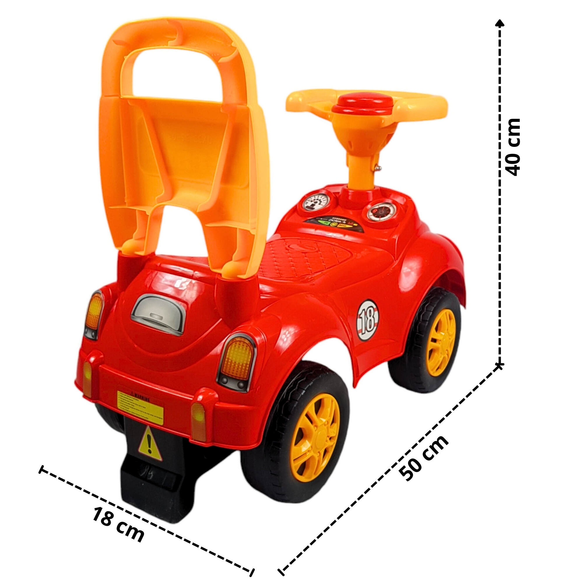 Montable para Niños Vocho Carrito Correpasillos de 51 cm - Rojo