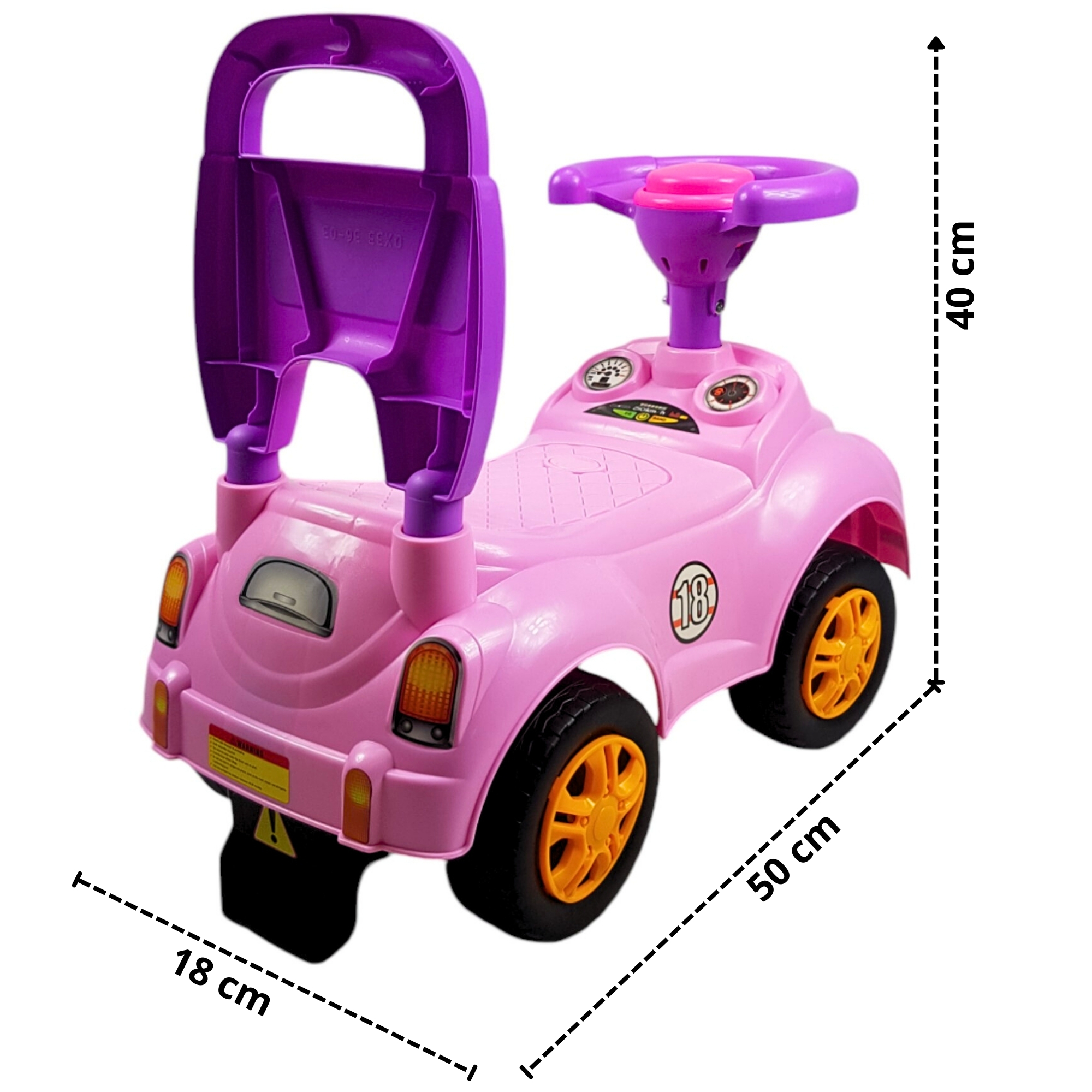 Montable para Niños Vocho Carrito Correpasillos de 51 cm - Rosa