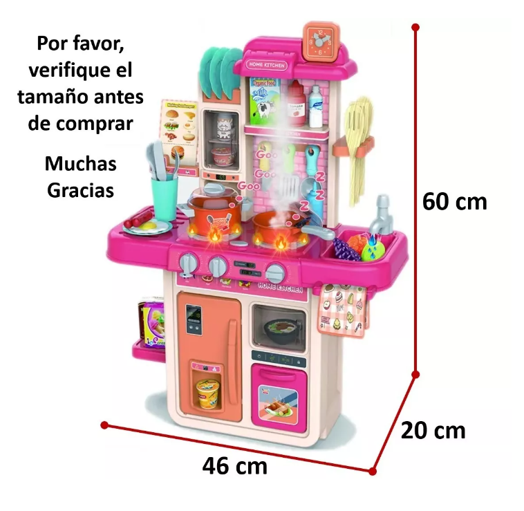 Cocina De Juguete Cocinita Chef Infantil Desarrollo Niñas T