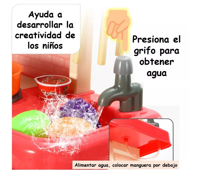 Cocina De Juguete Cocinita Chef Infantil Desarrollo Niñas T