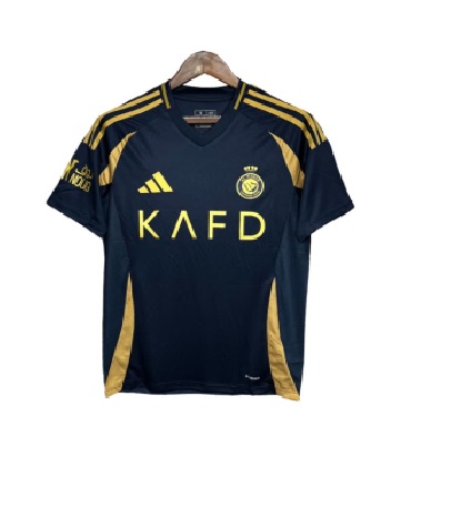 Nuevo! Jersey Al Nassr Arabia 2024/2025 Visita Azul Marino Niño Youth Talla 10 - 13 años 