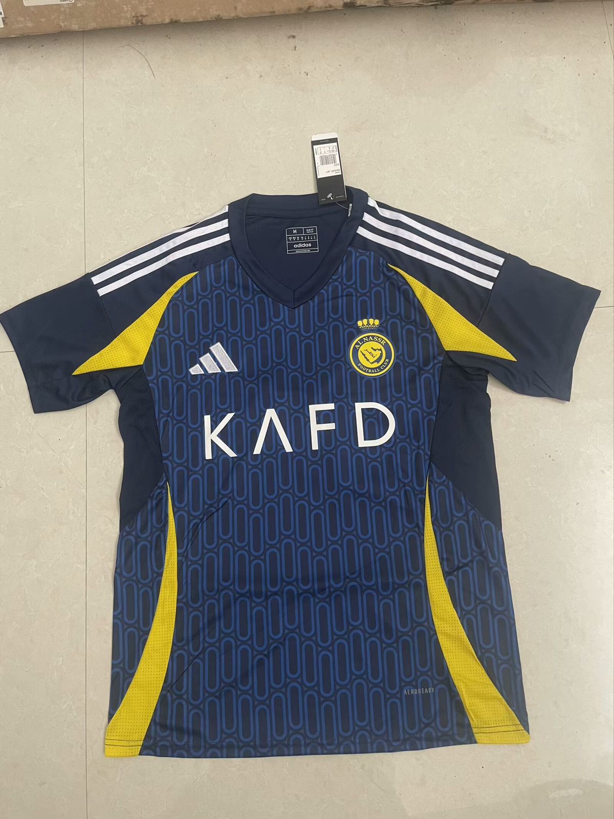 Nuevo! Jersey Al Nassr Arabia 2024/2025 Visita Azul Marino  Talla L