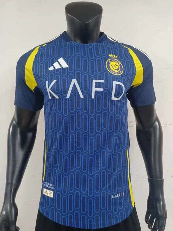 Nuevo! Jersey Al Nassr Arabia 2024/2025 Visita Azul Marino  Talla L