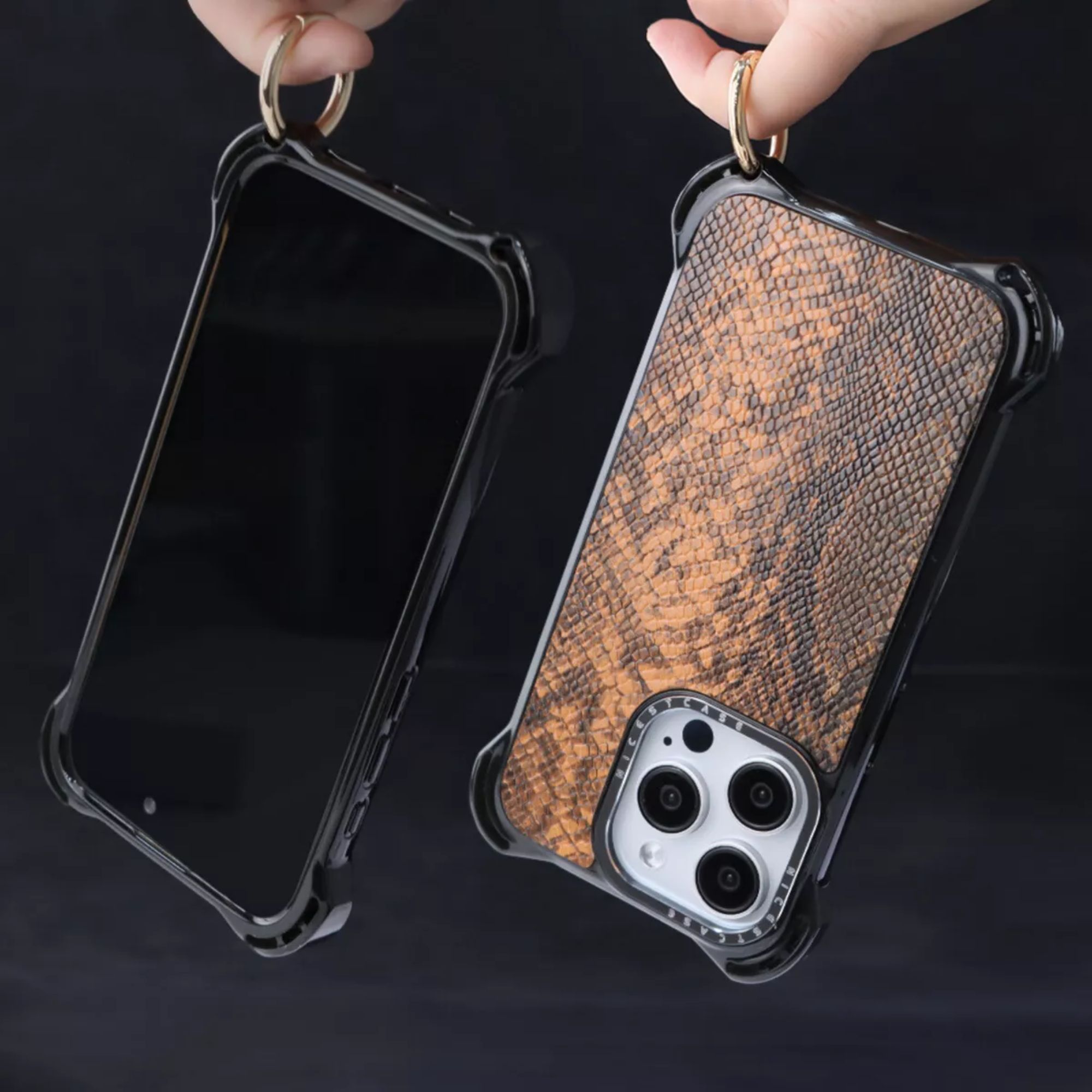 Funda Uso Rudo Para iPhone Magsafe Ultra Bounce Animal Print Protector Compatible con iPhone 13 Pro Max / Estilo Boa