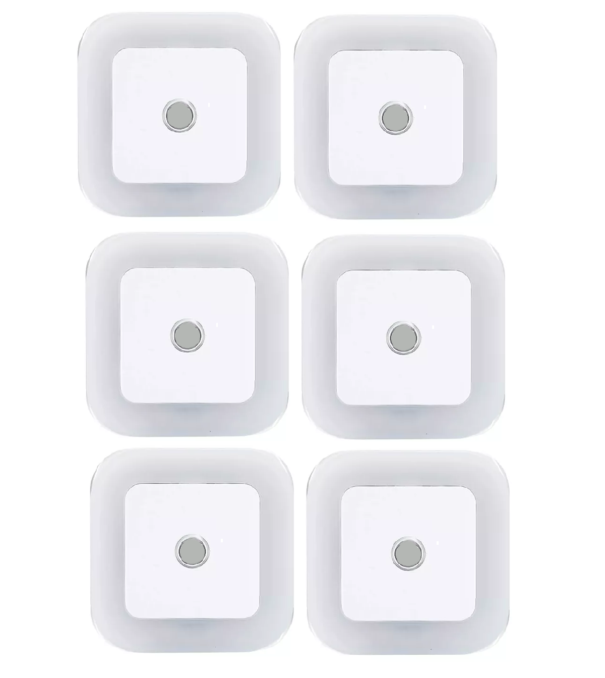 Kit 6 Luces De Noche Led Con Sensor De Luz De Descanso Calienta la luz