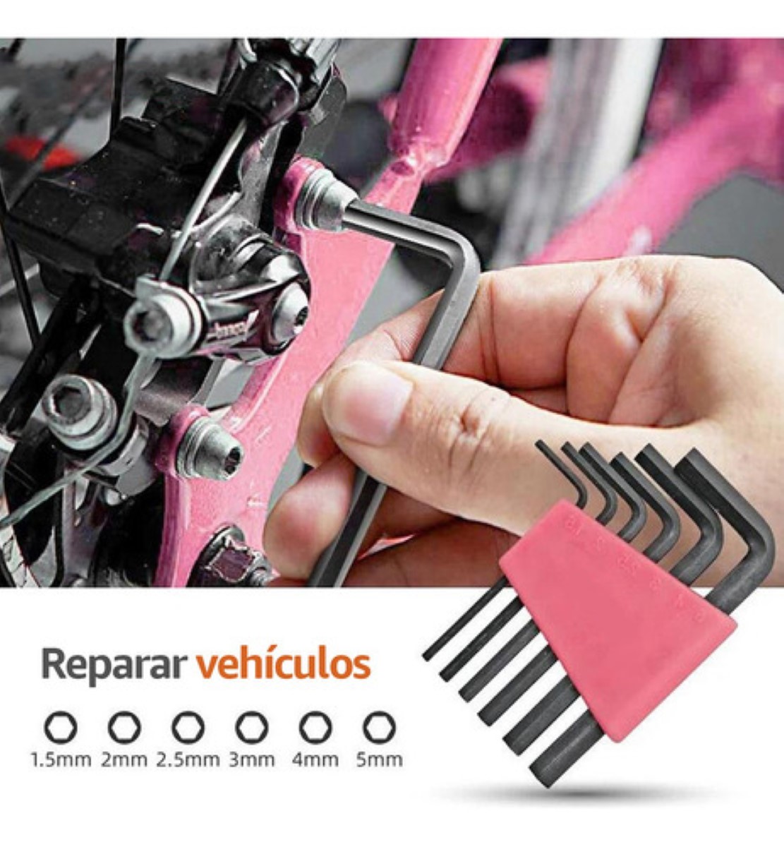 Kit De Herramientas Mecánicas Manuales Para Hogar Mini 13 pcs rosa/gris