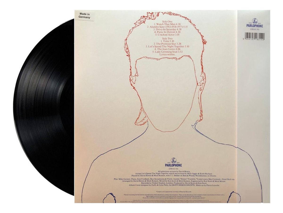 Aladdin Sane - David Bowie - Lp Vinyl - Nuevo 10 Canciones.