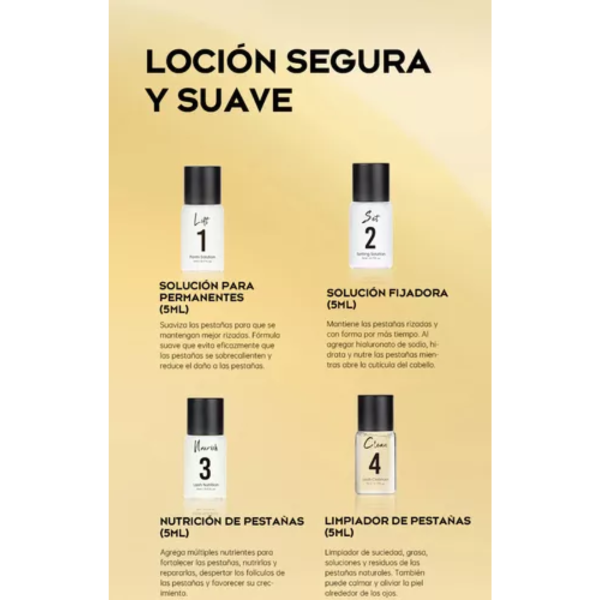 Kit Gollee Lash Lifting De Pestañas Laminado Ceja Con Tinta