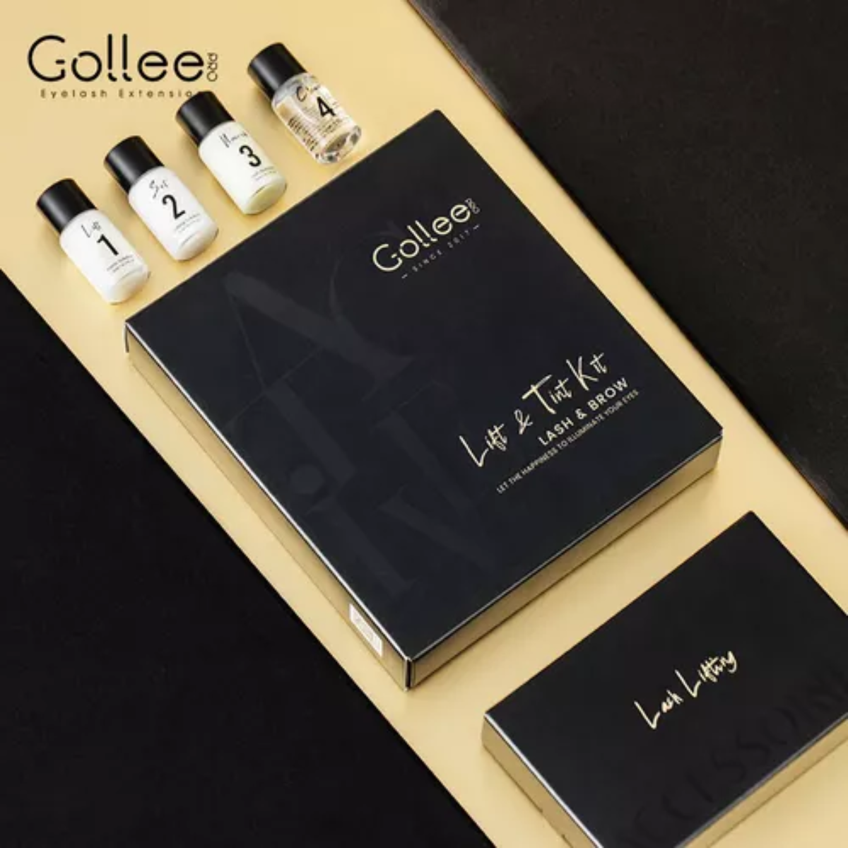 Kit Gollee Lash Lifting De Pestañas Laminado Ceja Con Tinta