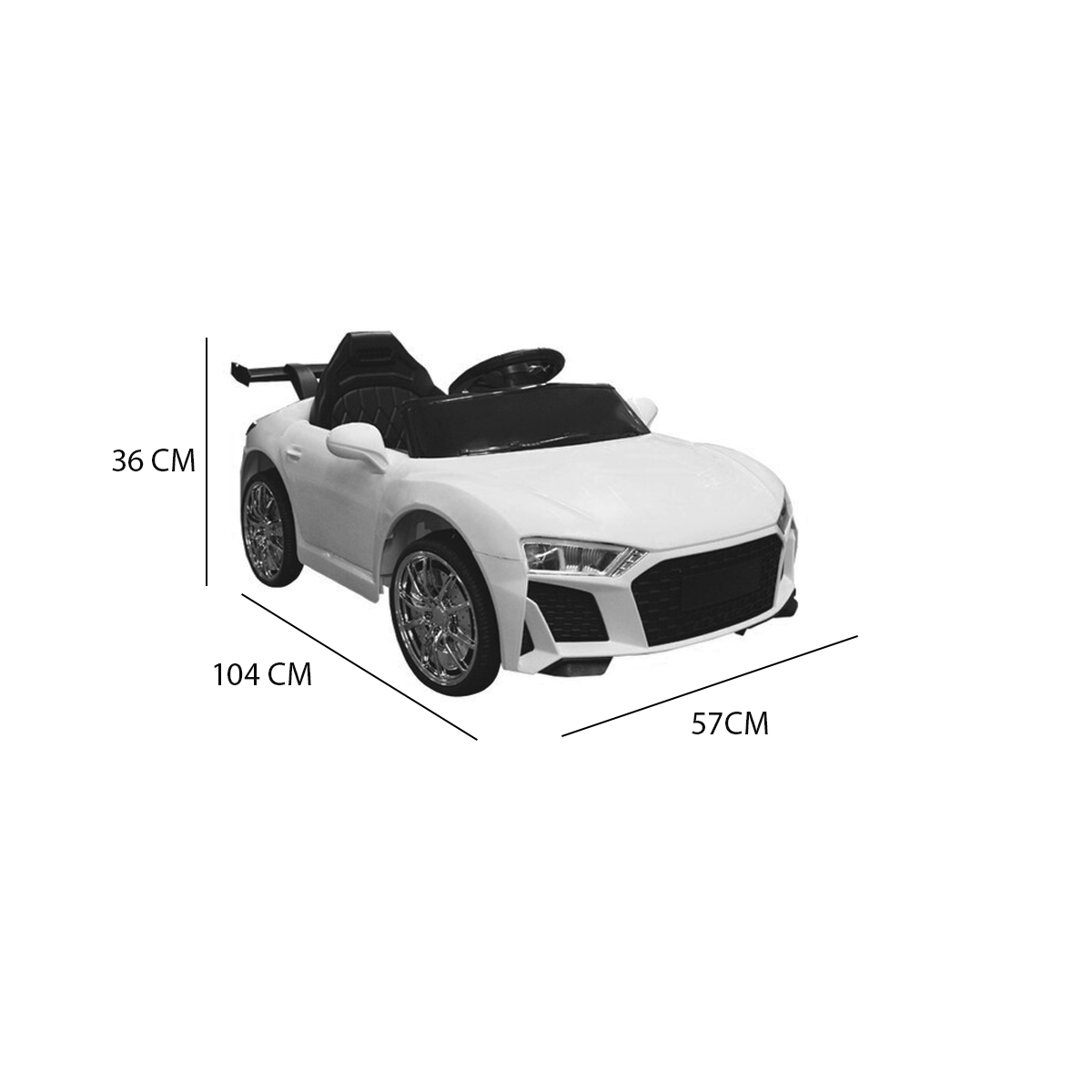 Carro Montable Electrico 6V Tipo Audi 915 Rojo