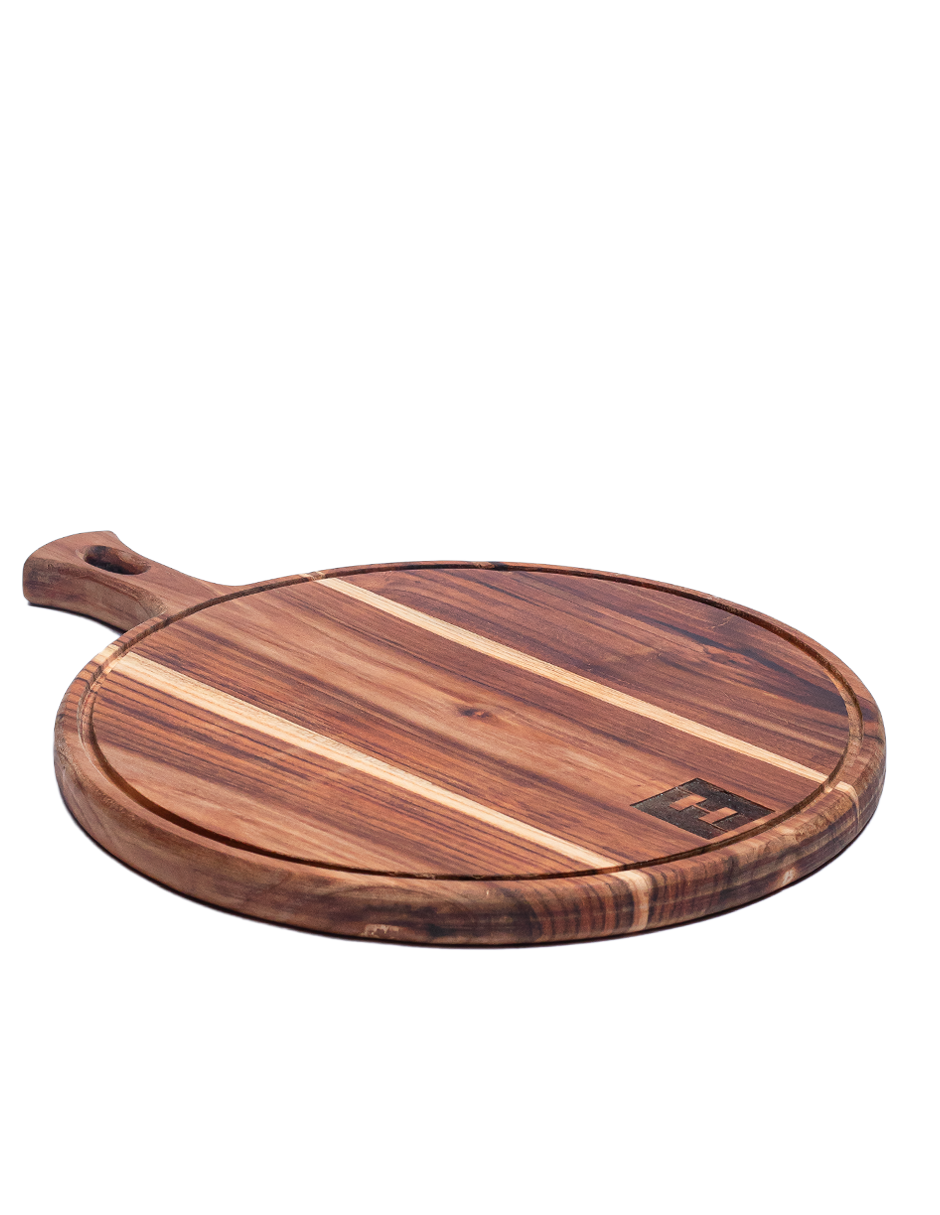 Tabla de Picar Artesanal de Madera de Teca Modelo ROMA