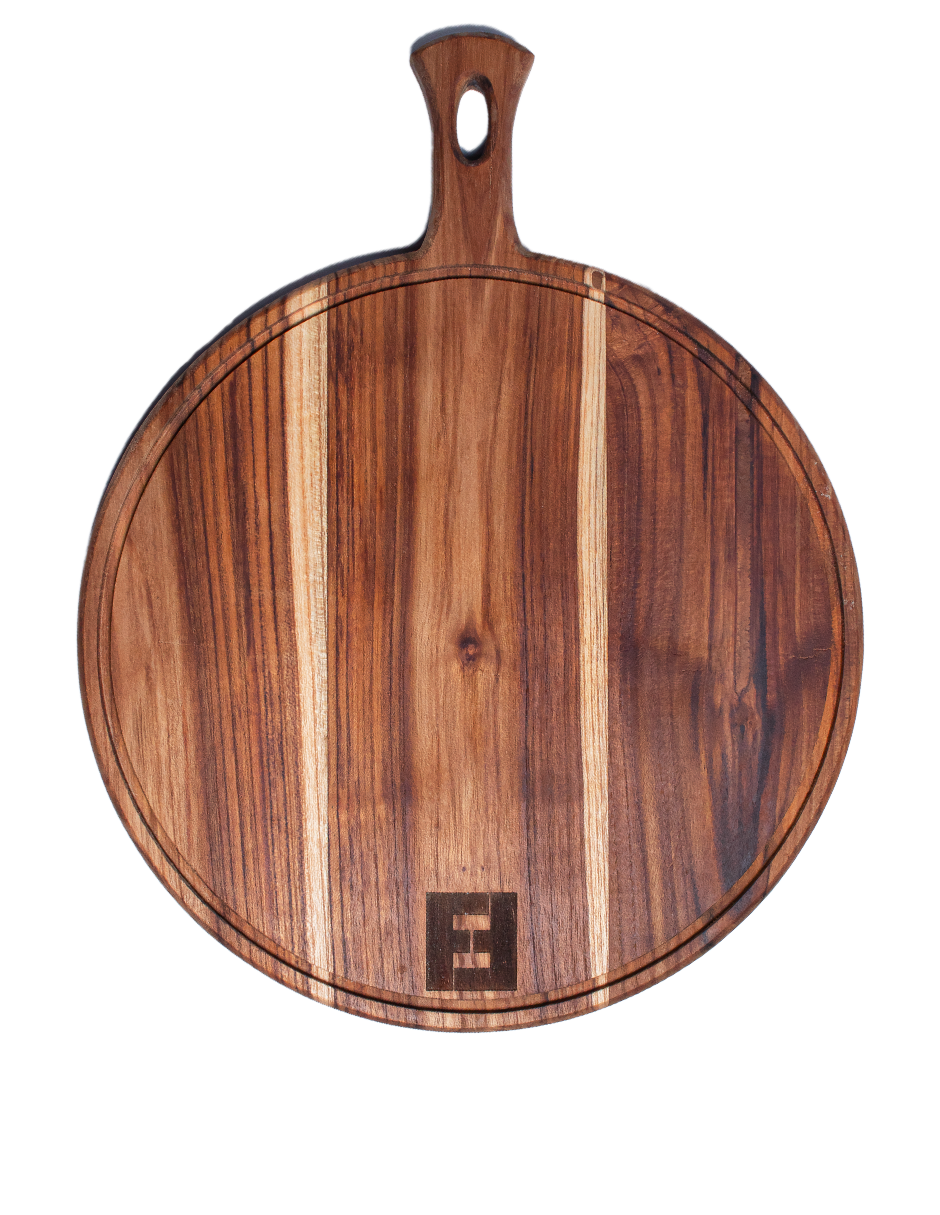 Tabla de Picar Artesanal de Madera de Teca Modelo ROMA